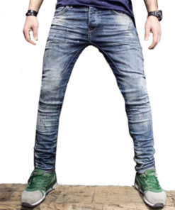 Men Slim Fit Distressed Jeans #MJ1