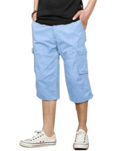Mens Cargo Shorts Blue